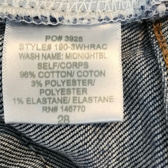 RE/DONE Originals Jean High Rise Ankle Crop 5 Pocket Button Up Size 28 - Picture 9 of 9